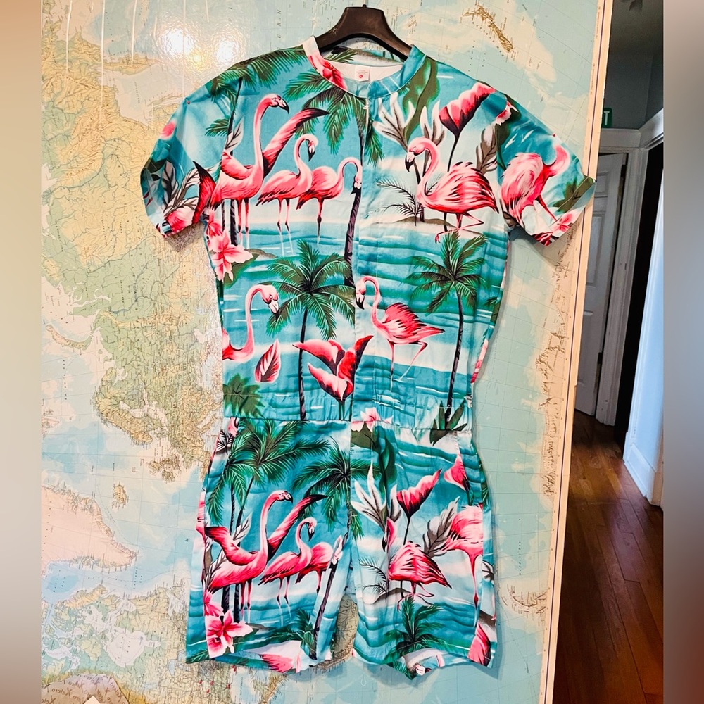 Men's XL Flamingo Romphim / Romper One piece
